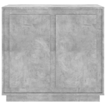 Credenza Grigio Cemento 80x34x75 cm in Legno Multistrato