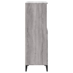 Credenza Grigio Sonoma 60x36x110 cm in Legno Multistrato