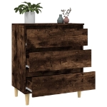 Credenza Rovere Fumo 60x35x70 cm in Legno Multistrato