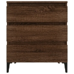 Credenza Rovere Marrone 60x35x70 cm in Legno Multistrato