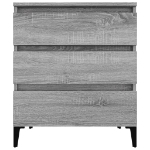 Credenza Grigio Sonoma 60x35x70 cm in Legno Multistrato