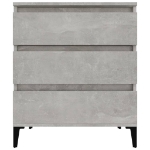 Credenza Grigio Cemento 60x35x70 cm in Legno Multistrato