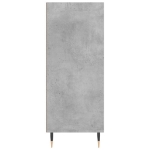 Credenza Grigio Cemento 57x35x90 cm in Legno Multistrato