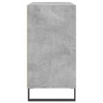 Credenza Grigio Cemento 103,5x35x70 cm in Legno Multistrato