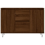 Credenza Rovere Marrone 104x35x70 cm in Legno Multistrato