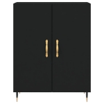 Credenza Nera 69,5x34x90 cm in Legno Multistrato