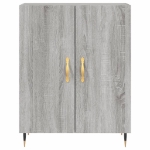 Credenza Grigio Sonoma 69,5x34x90 cm in Legno Multistrato