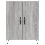 Credenza Grigio Sonoma 69,5x34x90 cm in Legno Multistrato