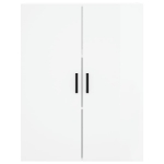 Mobili a Parete 2 pz Bianco Lucido 69,5x34x90 cm