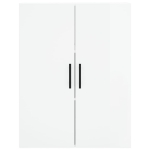 Mobili a Parete 2 pz Bianco Lucido 69,5x34x90 cm