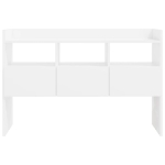 Credenza Bianco Lucido 105x30x70 cm in Legno Multistrato