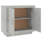 Credenza Grigio Cemento 80x40x75 cm in Legno Compensato