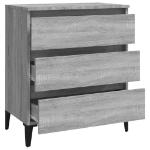 Credenza Grigio Sonoma 60x35x69 cm in Legno Multistrato