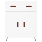 Credenza Bianca 69,5x34x90 cm in Legno Multistrato