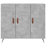 Credenza Grigio Cemento 90x34x80 cm in Legno Multistrato