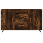 Credenza Rovere Fumo 100x36x60 cm in Legno Multistrato