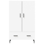 Credenza Bianca 69,5x31x115 cm in Legno Multistrato