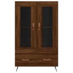 Credenza Rovere Marrone 69,5x31x115 cm in Legno Multistrato