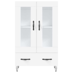 Credenza Bianca 69,5x31x115 cm in Legno Multistrato