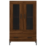 Credenza Rovere Marrone 69,5x31x115 cm in Legno Multistrato