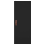 Mobile a Parete Nero 34,5x34x90 cm