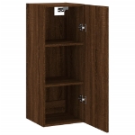 Mobile a Parete Rovere Marrone 34,5x34x90 cm