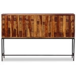 Credenza in Legno Massello di Sheesham 120x30x80 cm