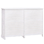 Credenza con 10 Cassetti Bianca 113x30x79 cm in Legno