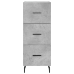Credenza Grigio Cemento 34,5x34x90 cm in Legno Multistrato