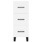 Credenza Bianca 34,5x34x90 cm in Legno Multistrato