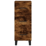 Credenza Rovere Fumo 34,5x34x90 cm in Legno Multistrato