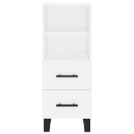 Credenza Bianca 34,5x34x90 cm in Legno Multistrato