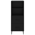 Credenza Nero 34,5x34x90 cm in Legno Multistrato