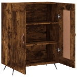 Credenza Rovere Fumo 69,5x34x90 cm in Legno Multistrato