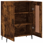 Credenza Rovere Fumo 69,5x34x90 cm in Legno Multistrato