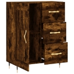 Credenza Rovere Fumo 69,5x34x90 cm in Legno Multistrato