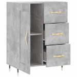 Credenza Grigio Cemento 69,5x34x90 cm in Legno Multistrato