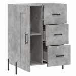 Credenza Grigio Cemento 69,5x34x90 cm in Legno Multistrato