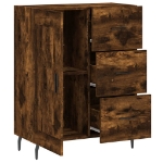 Credenza Rovere Fumo 69,5x34x90 cm in Legno Multistrato