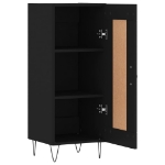 Credenza Nero 34,5x34x90 cm in Legno Multistrato