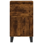 Credenze 2 pz Rovere Fumo 40x35x70 cm in Legno Multistrato