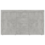 Credenza Grigio Cemento 120x36x69 cm in Legno Multistrato