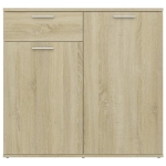 Credenza Rovere Sonoma 80x36x75 cm in Legno Multistrato