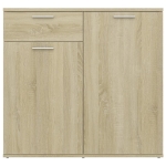 Credenza Rovere Sonoma 80x36x75 cm in Legno Multistrato