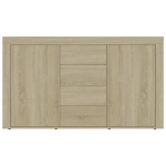 Credenza Rovere Sonoma 120x36x69 cm in Legno Multistrato