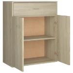 Credenza Rovere Sonoma 60x30x75 cm in Legno Multistrato