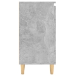 Credenza Gambe Massello Grigio Cemento 60x35x70cm Multistrato