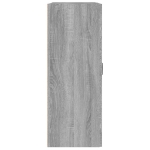 Armadietto Pensile a Parete Grigio Sonoma 69,5x32,5x90 cm
