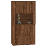 Credenza Rovere Marrone in Legno Multistrato