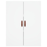 Credenza Bianca 69,5x34x180 cm in Legno Multistrato